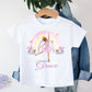 Personalised Girls Ballet T Shirt, Kids Ballerina Cotton T-Shirt, Personalised Ballet Gift, Childrens Ballet Top, Ballerina Printed T Shirt