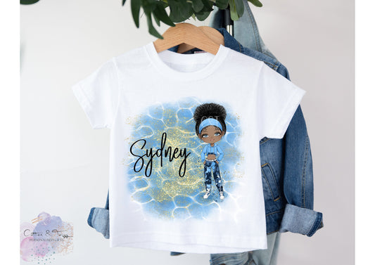 Personalised Girls Dance T-Shirt, Girls Dance Personalised Top, Street Dance/Modern Dance T shirt for Girls, Custom Dancers T-Shirt