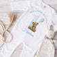 Personalised Baby Boy's When I Wake Up I Will Be One Sleepsuit, Vest & Bib