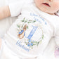 Personalised When I Wake Up I Will Be One Vest, Personalised Blue Rabbit Birthday Bodysuit, 1st Birthday Babygrow, Unisex Birthday Vest