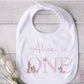 Personalised I am One Sleepsuit, Personalised Pink  Rabbit Birthday Vest, 1st Birthday Babygrow, Unisex Birthday Vest