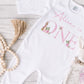 Personalised I am One Sleepsuit, Personalised Pink  Rabbit Birthday Vest, 1st Birthday Babygrow, Unisex Birthday Vest
