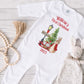 Personalised Peter Rabbit First Christmas Gift Set, Sleepsuit, Vest & Bib