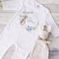 Personalised New Baby Sleepsuit, Vest & Bib, Baby Shower Gift, New Baby Boy Present